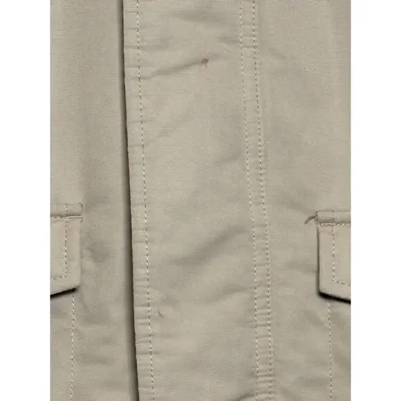 Polo Ralph Lauren Boys Faux Fur Trim Down Parka Jacket Coat Sz 8 Small Tan Khaki - Picture 5 of 13